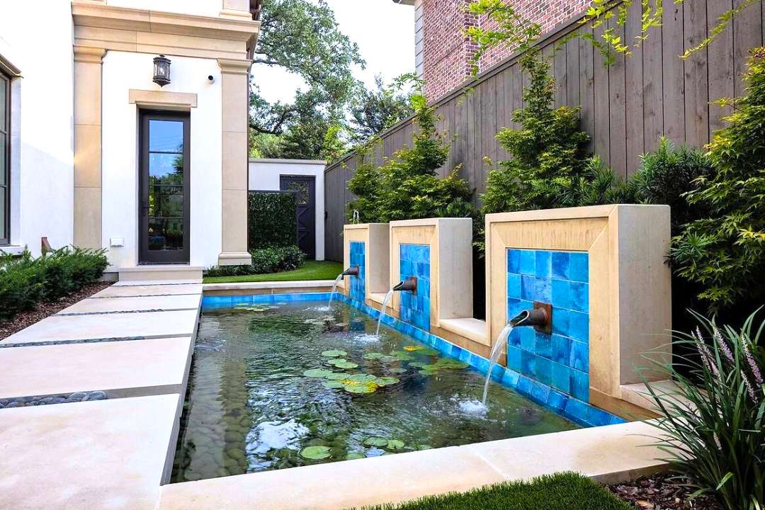 Dallas Reflecting Pool with Floating Lily Pads