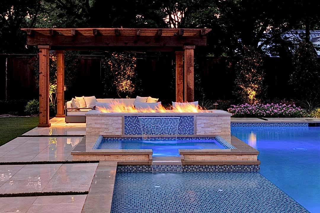 Dazzling Pool Feature Installation in Dallas, TX